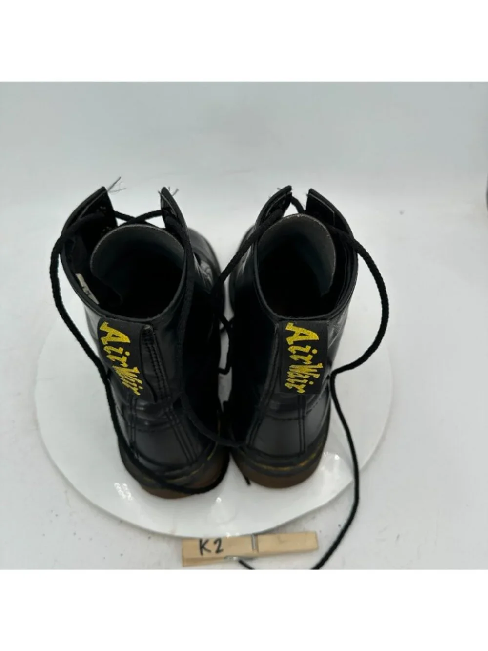 Dr. Martens Men Size 9 Black Leather 8 Hole Lace Up Ankle Combat Boot